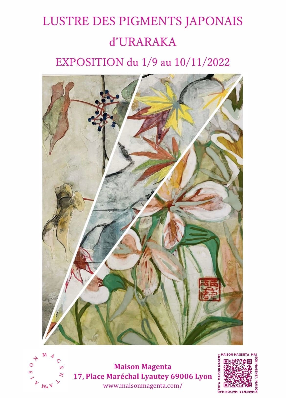 Lustre des pigments japonais